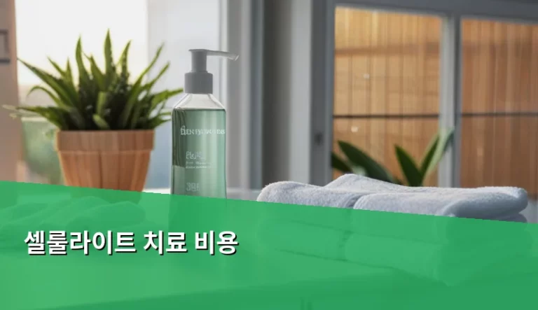 셀룰라이트 치료 비용 및 시술 선택 가이드