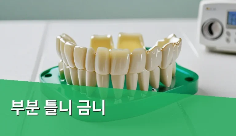 부분 틀니 금니, 용도와 특징은 어떻게 다를까