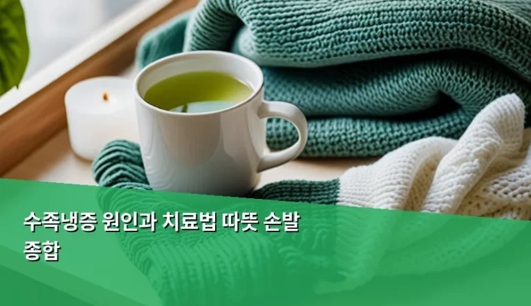수족냉증 원인과 치료법 따뜻 손발 종합 관리 가이드